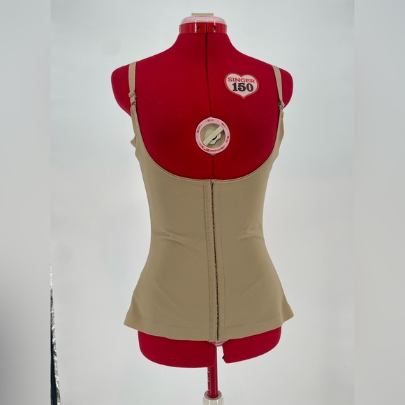 2FOR$30 Flexees Maidenform Nude Torsette Firm Shaper / Front Closure Tank Top - Picture 7 of 9